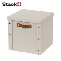 ราคา กล่องผ้าพับได้มีฝา STACKO PETA SIZE L 30X30X28 ซม. สีครีม (1270811)