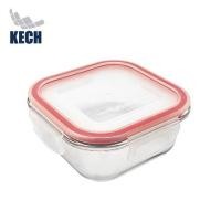ราคา กล่องอาหารแก้วจัตุรัส 0.52 ลิตร KECH RUMI สีแดง (1280862)