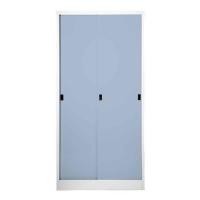 ราคา ตู้เหล็กสูงบานเลื่อนทึบ KOL KM-90 สีเทา (1169278)