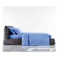 ราคา ผ้าปูที่นอน 5 ฟุต OMAZZ SMOOTH สี BLUE (1247199)