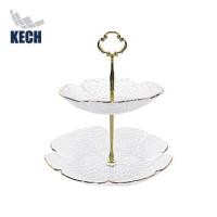 ราคา ที่วางขนมแก้ว 2 ชั้น KECH FLORA (1260598)