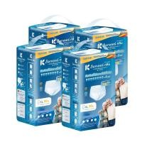 ราคา ผ้าอ้อมผู้ใหญ่แบบกางเกง DR.KLEAN กลางคืน ไซซ์ L-XL 80 ชิ้น/1 ลัง (888133500012)