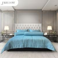 ราคา ชุดผ้าปูที่นอน 5ฟุต 6 ชิ้น FRILLOW สี Dawn Blue 720TC Cotton Silk (888127600269)