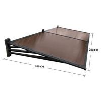 ราคา กันสาดโพลีคาร์บอเนต ขาตรง SUNSHIELD 100X200 ซม. สีชา (1184936)