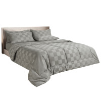 ราคา ชุดผ้าปูที่นอน 3.5 ฟุต 4 ชิ้น ibed ลายตาราง Mosstone พร้อมผ้านวมเย็บติด (888113200088)