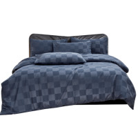 ราคา ชุดผ้าปูที่นอน 5 ฟุต 7 ชิ้น ibed ลายตาราง Mallard Blue พร้อมผ้านวมถอดซัก (888113200148)