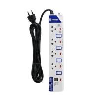 ราคา รางปลั๊กไฟ 4 ช่อง 4 สวิตช์ 2 USB TOSHINO ET-914 3 ม. (1105308)