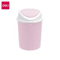 ราคา ถังขยะพลาสติกทรงกลม Deli VS1122-PK-01 สีชมพู ขนาด 26x37.5 cm. (888134600126)