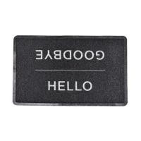 ราคา พรมเช็ดเท้าดักฝุ่น HOME LIVING STYLE G&H 45X75 ซม. สีดำ (1280154)