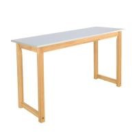 ราคา โต๊ะบาร์ไม้ยางพารา Evergreen Furniture TC 120x40x74ซม. สีขาว-สีไม้ธรรมชาติ (888168100017)