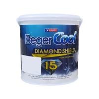 ราคา สีน้ำทาภายนอก ชนิดกึ่งเงา BEGER COOL DIAMONDSHIELD 15 BASE B 1 แกลลอน (1050137)