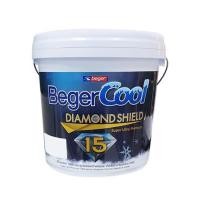 ราคา สีน้ำทาภายนอก ชนิดด้าน BEGER COOL DIAMONDSHIELD 15 BASE A 2.5 แกลลอน (1050231)