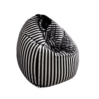 ราคา บีนแบค ทรงหยดน้ำ Nunta Leather รุ่น Sunkissed Size: L 90x90cm สีดำ-ขาว (888140800037)