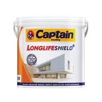 ราคา สีน้ำทาภายนอก ชนิดกึ่งเงา CAPTAIN LONGLIFESHIELDPLUS BASE A 2.5 แกลลอน (1249239)