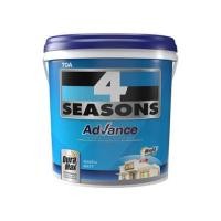 ราคา สีรองพื้นปูนใหม่ ชนิดด้าน TOA 4 SEASONS ADVANCE A1111 สีขาว 1 แกลลอน (15757)
