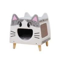 ราคา บ้านแมว Catry รุ่น Lovely Cat House รูปทรงหน้าแมว พร้อมที่ลับเล็บ (888115900104)