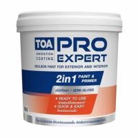 ราคา สีน้ำทาภายนอก ชนิดกึ่งเงา TOA PRO EXPERT BASE D สีขาว 9 ลิตร (1287872)