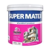 ราคา สีน้ำทาภายนอก ชนิดด้าน TOA SUPERMATEX ADVANCE BASE A สีขาว 1 แกลลอน (1113992)
