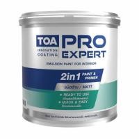 ราคา สีน้ำทาภายใน ชนิดด้าน TOA PRO EXPERT 2 IN 1 BASE A สีขาว 1 แกลลอน (1287857)