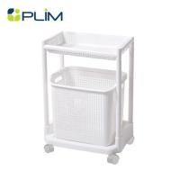 ราคา ตะกร้าผ้าเหลี่ยมมีล้อ 2 ชั้น PLIM KIRA สีขาว (1282258)