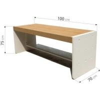 ราคา โต๊ะภายนอก SALABANSUAN CUBE LIGHT 100CM สีไม้ธรรมชาติ (888171100003)