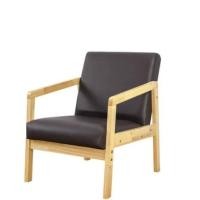 ราคา โซฟาไม้ยางพารา 1 ที่นั่ง EVERGREEN FURNITURE S-M-01 74*55*62 เบาะหนัง ไม้สีธรรมชาติ (888168100045)