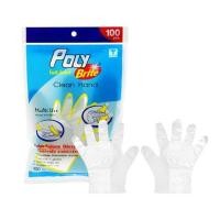 ราคา ถุงมือพลาสติก HDPE POLY-BRITE FREE SIZE แพ็ก 100 ชิ้น (1233183)