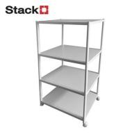ราคา ชั้นวางของ 4 ชั้น STACKO BRISK 60X40X120 ซม. สีขาว (1280921)