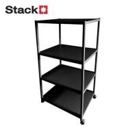 ราคา ชั้นวางของ 4 ชั้น STACKO BRISK 60X40X120 ซม. สีดำ (1280922)