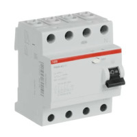 ราคา เบรคเกอร์กันไฟดูด 63 แอมป์ 4 โพล ABB RCCB FH204 AC-63/0.03 (Type AC) (888166100067)