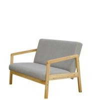 ราคา โซฟาไม้ยางพารา 2 ที่นั่ง EVERGREEN FURNITURE S-M-02 100*62*72 ไม้สีธรรมชาติ เบาะผ้า (888168100063)