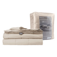 ราคา ผ้านวม 3.5 ฟุต Lunio Microsilk Comforter สีเบจไข่มุก Pearl Beige (888170800089)