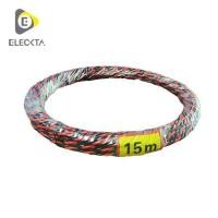 ราคา ลวดร้อยท่อดึงสายไฟ ELECKTA 6 มม. 15 ม. สีแดง/ดำ (1285433)
