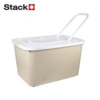ราคา กล่องเก็บของ STACKO 125 ลิตร AB BIG FAMILY สีครีม (1286216)