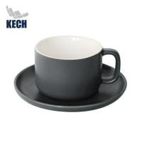 ราคา ชุดกาแฟ PORCELAIN 245 มล. KECH TWO TONE สีเทา (1287546)
