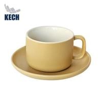 ราคา ชุดกาแฟ PORCELAIN 245 มล. KECH TWO TONE สีเหลือง (1287557)