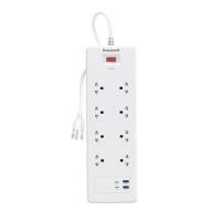 ราคา ปลั๊กป้องกันไฟกระชาก 8 ช่อง 2 USB 2 PD HONEYWELL (1283919)
