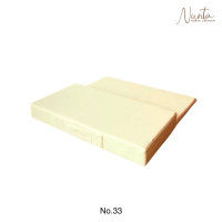 ราคา เบาะรองนั่ง พับได้ NUNTA LEATHER RISE FOLDABLE SEAT 60X60X10CM สีไข่ไก่ (888140800143)