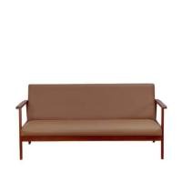 ราคา โซฟาไม้ยางพารา 3 ที่นั่ง EVERGREEN FURNITURE S-C-03 150*62*72 ไม้สีน้ำตาล เบาะหนังสีน้ำตาล (888168100081)
