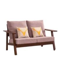 ราคา โซฟาไม้ยางพารา 2 ที่นั่ง EVERGREEN FURNITURE S-D 132X75X77 ซม.สีน้ำตาลเข้มเบาะสีเทา (888168100088)