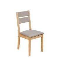 ราคา เก้าอี้ทานข้าวไม้ยางพารา EVERGREEN FURNITURE CC2 46X42X89 CM ไม้สีธรรมชาติ เบาะผ้าสีเทา (888168100100)