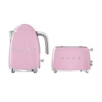 ราคา ชุดเซ็ตกาต้มน้ำและเครื่องปิ้งขนมปัง SMEG KLF03PKEU+TSF01PKEU สีชมพู (1292240)