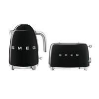 ราคา ชุดเซ็ตกาต้มน้ำและเครื่องปิ้งขนมปัง SMEG KLF03BLEU+TSF01BLEU สีดำ (1292272)