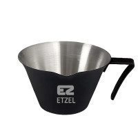 ราคา ถ้วยตวงเอสเปรสโซ่ สแตนเลส 304 ETZEL ฟูดเกรดไม่ขึ้นสนิมพร้อมที่จับถนัดมือ ขนาด 100 มล. สีดำ (888108700154)