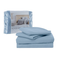 ราคา ผ้าปูที่นอน 5 ฟุต Nooz Play รุ่น Bedding Set สีฟ้า Sky Blue (888170800055)