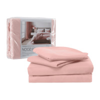 ราคา ผ้าปูที่นอน 6 ฟุต Nooz Play รุ่น Bedding Set สีชมพู Blossom Pink (888170800059)
