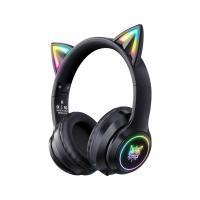 ราคา หูฟังเกมมิ่งไร้สาย ONIKUMA B90 RGB CAT EAR WIRELESS GAMING HEADSET - สีดำ (888170100072)