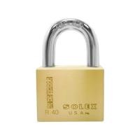 ราคา กุญแจลูกปืน SOLEX R40PB 40 มม. สีทองเหลืองขัดเงา (285805)