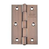 ราคา บานพับ 3.5X2 นิ้ว X 2 มม. SOLEX 3522 สีทองแดงรมดำ (แพ็ก 3 ชิ้น) (1122695)