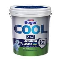 ราคา สีน้ำทาฝ้า ขนิดด้าน BEGER COOL 2 IN 1 CC777 สีขาว 5 แกลลอน (1290821)